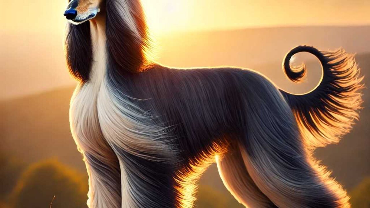 Afghan-Hounds-are-handsome-